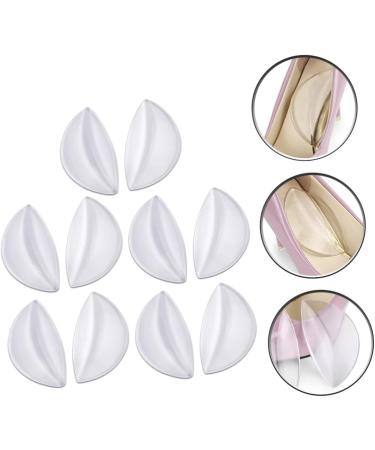 FOMIYES Arch Support Foot Cushion - 10 Pairs Anti-Slip Gel Shoe Inserts | Transparent Arch Pads for Pain Relief | 8.8X5X1.1CM - Buy Online on GoSupps.com
