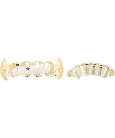 Buy Electroplated Hip Hop Dentures Set - Reusable Gold Tooth Decoration for Halloween & Festivals - Non-Fading Braces - Buy Online on GoSupps.com