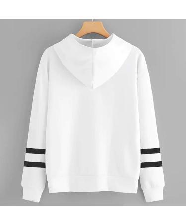 Bigfanshu Womans Sweaters Christmas Print Hooded Long Sleeves Sweatshirt Pullover Tops Shirt - Buy Online on GoSupps.com