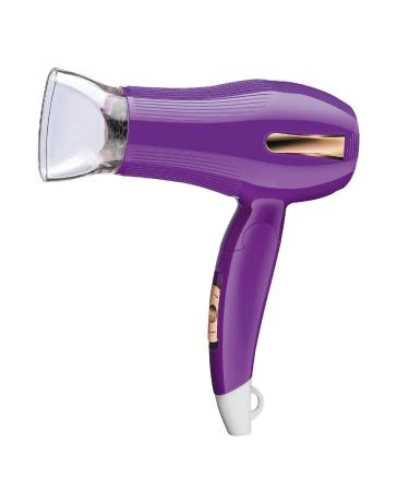 Powerful Hairdryer Travel Hair Dryer Foldable Lightweight Blow Dryer Fast Drying Hair Dryer 1000W with 3 Temperatures DC Motor Overheating Protection Function for Travel and Family Purple Small Gift