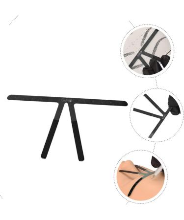 POPETPOP 4pcs Steel Eyebrow Position Shaper Tool Household Tattoos Triangle Ruler Positioning Stainless Nose 13.8x7cmx4pcs Blackx4pcs - Buy Online on GoSupps.com