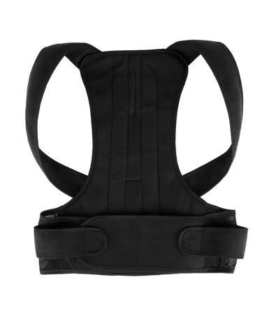 ZCLNYVGJ GUOWGANG Women Men Back Shoulder Posture Corrector Lumbar Brace Spine Support Belt Adjustable Adult Corset Posture Correction Belt (Color : Black Size : Large) (Black XXX) - Buy Online on GoSupps.com