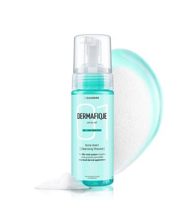 D.ermafique Acne Avert Foaming Mousse 150ml Reduction in Acne Lesions in 2 Weeks* Face Wash with Instant Oil Control & Salycilic Acid | Soap Paraben & Alcohol Free | Dermatologist Tested