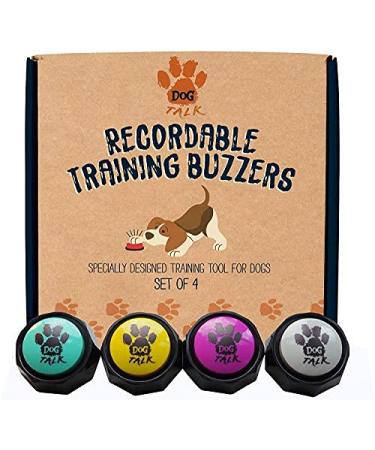 Dog Talk. Acceptable training number 4-pack buttons for the language training of dogs and puppies train your dog to press buttocks 4 Pack
