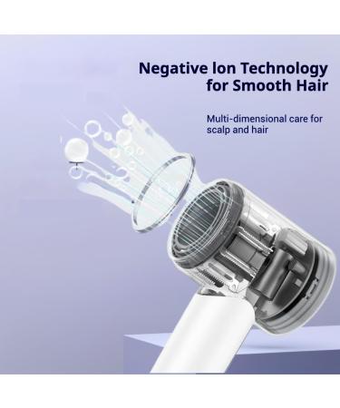 Hair Dryer - 110000 RPM High-Speed Brushless Motor Negative Ionic Blow Dryer for Fast Drying 1400W 4Temps /2Speeds Low Noise Thermo-Control Hairdryer with Magnetic Nozzle&LED Display - Buy Online on GoSupps.com