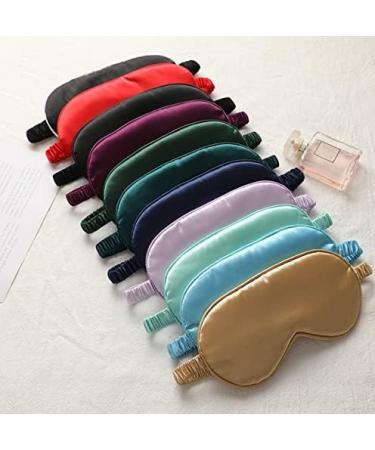 Satin Sleep Mask - Black Silk Eye Mask for Bridesmaid Gifts & Bachelorette Party Favors - Buy Online on GoSupps.com