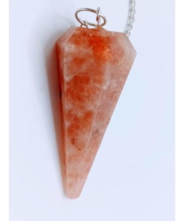 Dowsing Pendulum Healing Crystals Orgonite Crystal Point Scrying Dowser 100% Genuine Gemstone Crystal Pendulum Handcrafted Healing Crystal Gifts Witchcraft Supplies (Sunstone) - Buy Online on GoSupps.com