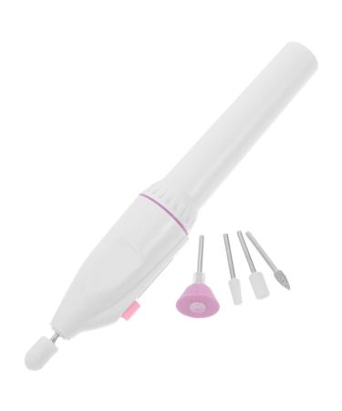 COHEALI 1pc Nail File Battery Portable Wireless Nail Drill Portable Nail Drill Nail Filer Portable Battery Nail Art Tool Nail Polishes Portapotty Manicure White Drill