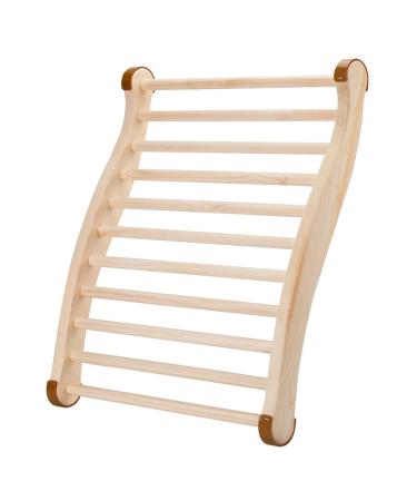 Louffy 1 piece of sauna backrest wood sauna backrest ergonomic S-shaped backrest suitable for sauna recovery health and relaxation