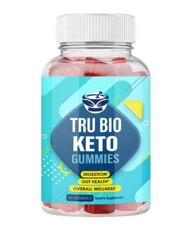 nutradash TruBio Keto Gummies - Tru Bio Keto ACV Gummies - Tru Bio Gummies (60 Gummies - 1 Month Supply)