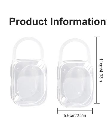 XPEX 6 PCs Transparent Pacifier Box - Durable Portable Dustproof Baby Storage Container - Buy Online on GoSupps.com