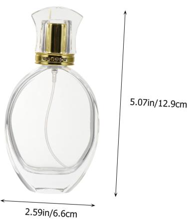 Ipetboom 1pc Spray Perfume Bottle Clear Spray Bottle Mini Perfume Bottle Clear Container with Lid Spray Mist Bottle Refillable Mist Container Perfume Container Portable Crystal Bottle Glass - Buy Online on GoSupps.com