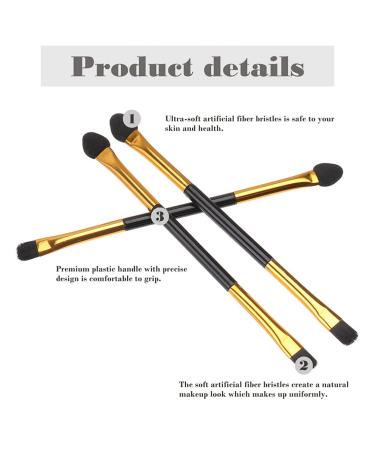 Beaupretty 20-Piece Double-Sided Eyeshadow Brush Set | Disposable Dual Eyeshadow Applicator & Primer Makeup Brushes for Travel | Synthetic Fiber Beauty Tools - Buy Online on GoSupps.com