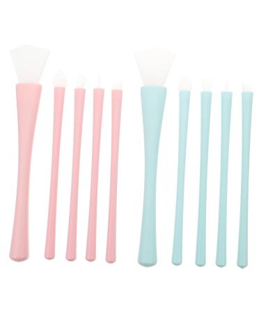 2 Sets Silicone Makeup Brush Silicone Lip Brush Silicone Brush Makeup Make up for Lip Makeup Brush Silica Gel Lip Liner Brush Eyes