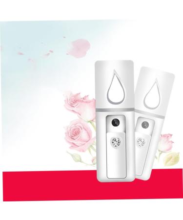 Healeved 3pcs Face Sprayer Facial Spa Steamer Mini Face Humidifier Facial Sprayer Makeup Brishes White - Buy Online on GoSupps.com