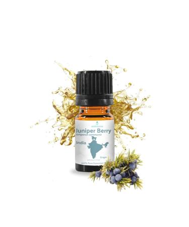 Juniper Berry Essential Oil with Cleansing & Uplifting Properties 100% Pure Therapeutic Grade Juniper Essential Oil (Aceite Esencial de Enebro) for Aromatherapy & Relaxation 5mL Juniper Berry 0.17 Fl Oz (Pack of 1)