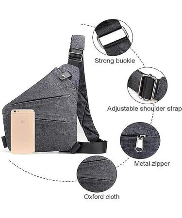 Anti-Theft Travel Bag | Lightweight & Durable Nylon Chest Pocket for Men & Women | Ideal Theft-Proof Bag for Safe Travel - Buy Online on GoSupps.com