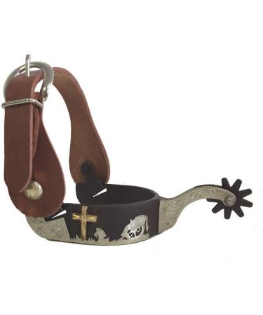 Praying Cowboy Antique Brown Spur Package for Men - AJ Tack Wholesale - Buy Online on GoSupps.com