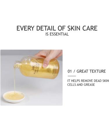 VENZEN Shower Gel 24K Pure Gold Cool Smooth Moisturizing Effect Natural Essence 550Ml - Buy Online on GoSupps.com