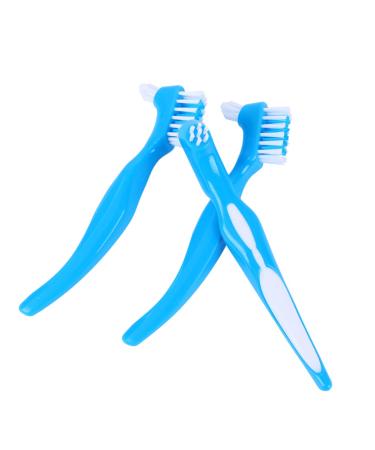 LALAFINA 12 STK Double Prosthesis Nursing Curb Brackets - Denture Cleaning Brushes & Retainer Case - Soft & Hard Chemical Cleaning - Buy Online on GoSupps.com