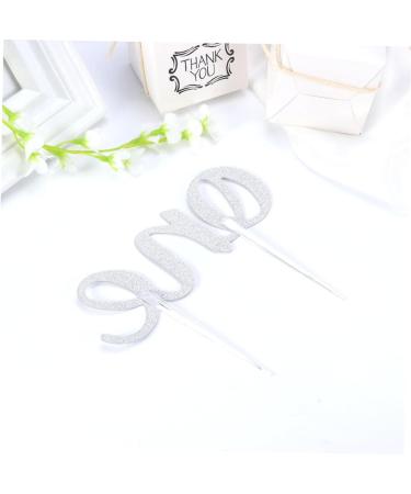 KONTONTY One Cupcake Picks Cupcake Topper Glitter Cake Toppers Birthday Cake Double Sided - Buy Online on GoSupps.com
