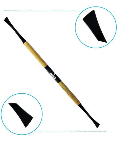 Kinzio Tartar Remover for Dogs & Cats - Dual-Head Pet Dentist Tooth Cleaner (Gold/Black) | Effective Dental Plaque Remover - Buy Online on GoSupps.com