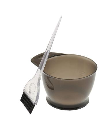 Professional Hair Dye Bowl Brush Set Dyeing Set Dyeing Bowl Fit for Hair Salon (Gray)