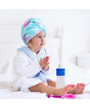 Uraqt Haarurban Microfiber Turban Towels (2 Pack) - Quick-Dry Hair Wraps for All Hair Types - Pink & Blue - Buy Online on GoSupps.com