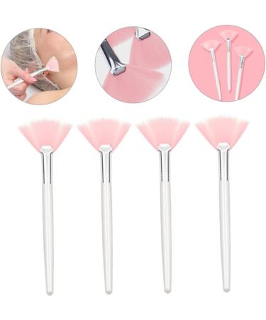 4pcs Makeup Brush Fan Highlighters Pink Powder Brows Cream Women Facial Brush The Face Cosmetic Miss - Buy Online on GoSupps.com