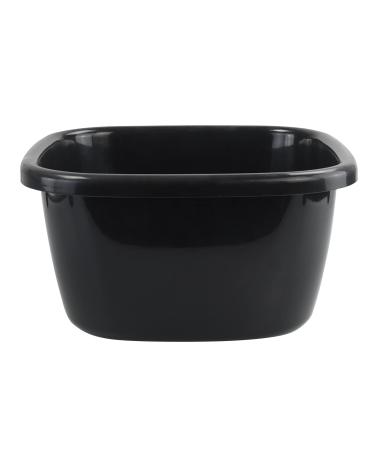 Doryh 18 Quart Plastic Dishpan, Wash Basin Tub for Sink, 1 Pack, Black