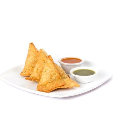Indian Punjabi Samosa Vegetarian Half Cooked Samosa 100% Fresh Home Made Snacks For Friend & Family Party Fun Home Crispy x 10 Pcs