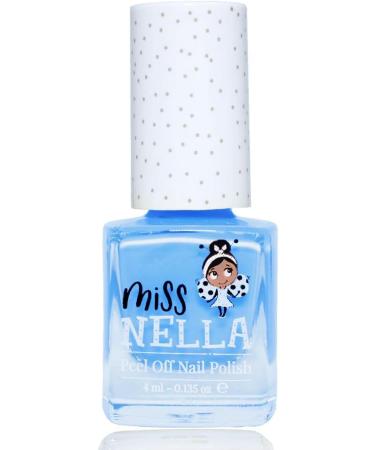 Miss Nella BLUE BELL Safe Nail Polish for Kids Non-Toxic, Odour Free, Water Based Formula for Easy Peel Off | Natural and Safe for Children and Toddlers - Buy Online on GoSupps.com