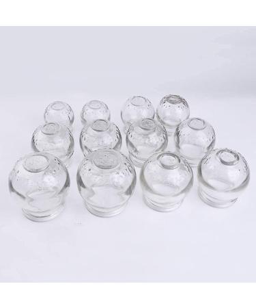 Vejia Cupping Therapy Set - 12 Thick Glass Massage Cups for Professionals | Chinese Cupping Therapy - Buy Online on GoSupps.com