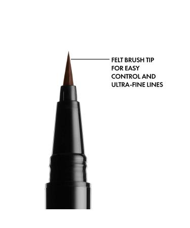 NYX Epic Ink Liner - Waterproof Liquid Eyeliner in Brown - Vegan Formula | 1 Count - Buy Online on GoSupps.com