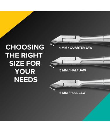 Rui Smiths Professional Cuticle Nippers - Surgical-Grade Stainless Steel Trimmer with French Handle | 5mm Half Jaw Precision Cuticle Trimmer - Buy Online on GoSupps.com