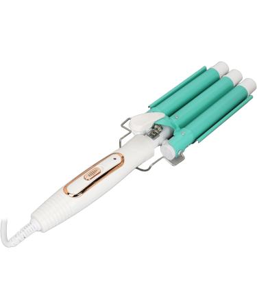 Buy Triple Barrel Ceramics Hair Iron Crimper - Green S | 100-240V (US Plug) | Perfect for Home Hair Salon - Buy Online on GoSupps.com