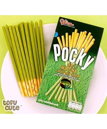 Glico POCKY MATCHA Lot de 10 b tonnets go t th vert biscuits japonais tha . HALAL. Pocky Biscuit Stick Matcha Green Tea 39g x10 (Pack of 10) by Pocky - Buy Online on GoSupps.com