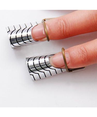 Reusable Nail Stencils Templates for DIY Manicure - Silver - International Shipping Available - Buy Online on GoSupps.com