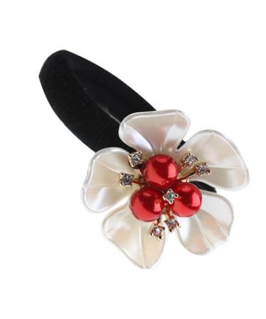 MERRYHAPY Hair Accessories Hair Rope Elastic Hair Bands Soft Hair Scrunchies Practical Hair Scrunchies Petal Hair Rope Multi- Elasticity Miss Synthetic Shell Flower Resin Ponytail