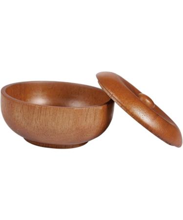 Fomiyes Wooden Shaver Bowl Set - 2 Pcs Razor Shell with Lid for Men's Shaving Cream | Bamboo Shave Cup for Premium Grooming - Buy Online on GoSupps.com