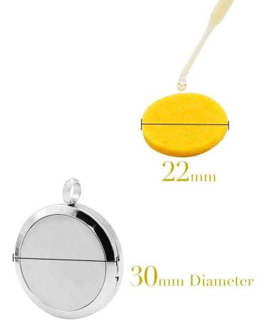 Polish 50pcs 22mm Refill Felt Pads for Essential Oils Diffuser Locket Necklace | International Shipping Available - Buy Online on GoSupps.com