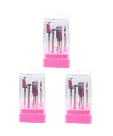 minkissy 3 Sets Nail Drill Bits Nail Drill Replacement Bits Nail Grinding Head Ceramic Nail Drill Bit Manicure Drill Bits Ceramic Drill Bit Power Tools Nail Drill Tool File Hard To Rotate
