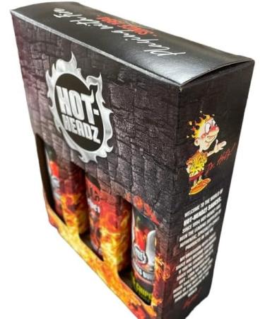 Naga Hot Sauce Gift Set: 3x 148ml Hot Chilli Spicy Sauces for Dishes & Snacks - All Natural Flavours - Ideal for Marinades & Dipping - Buy Online on GoSupps.com