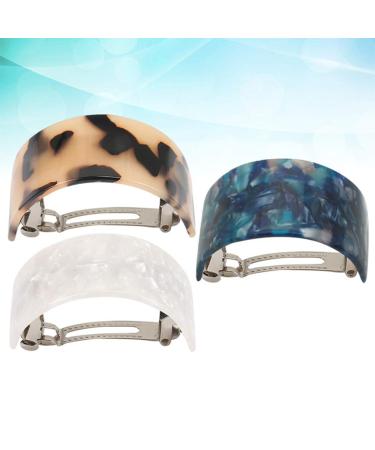 Minkissy French Hair Clips - Shell No Jaw Clamp 3 Pieces - Trendy Hair Accessories for Effortless Style - Buy Online on GoSupps.com