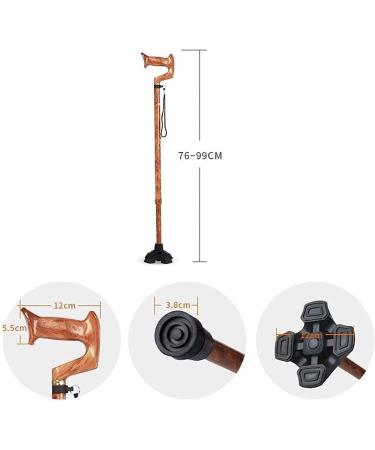 Canes Cane Elderly Crutches Solid Wood Walking Stick Anti Skid Walker Bend 7" Handle Length 88 cm Can Be Truncated As Needed Warm as Ever - Buy Online on GoSupps.com