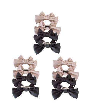 FRCOLOR 6 Pairs bow hairpin bows for baby girls Bow Hair Clips girls hair bows linen hair bows big bows hair clips bow clips girl hair clips hair barrette Miss fabric bow tie headgear