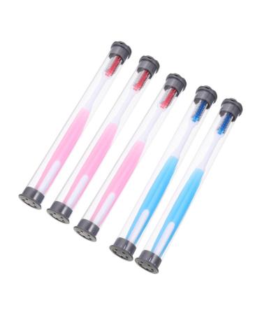 Homsfou 5th small head soft toothbrush toothbrush dental brushes toothbrush travel toothbrush household toothbrush house supply portable holiday needs travel pp