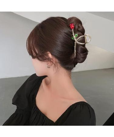 Claws Clips Hair Accessories Gold and Silver Roses Pearl Rhinestone Hairpin Ladies Alloy Shark Clip Female Hair Accessories TS5181-2 (Color : TS5181 3) TS5181 3 (Color : TS 3183 2) - Buy Online on GoSupps.com
