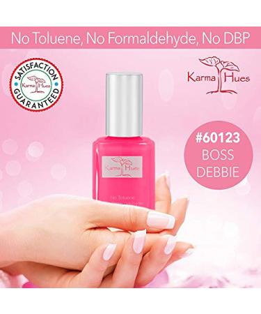 Karma Organic Non-Toxic Nail Polish - Vegan & Cruelty-Free Nail Paint for Women - Fast Drying, Long Lasting (Boss Debbie) - Buy Online on GoSupps.com