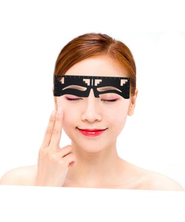 Mikinona Metal Stencils Eyebrow Design Eyebrow Card Eyebrow Template Eyebrow Stencil Measuring Tool Eyebrow Shape Gold - Buy Online on GoSupps.com